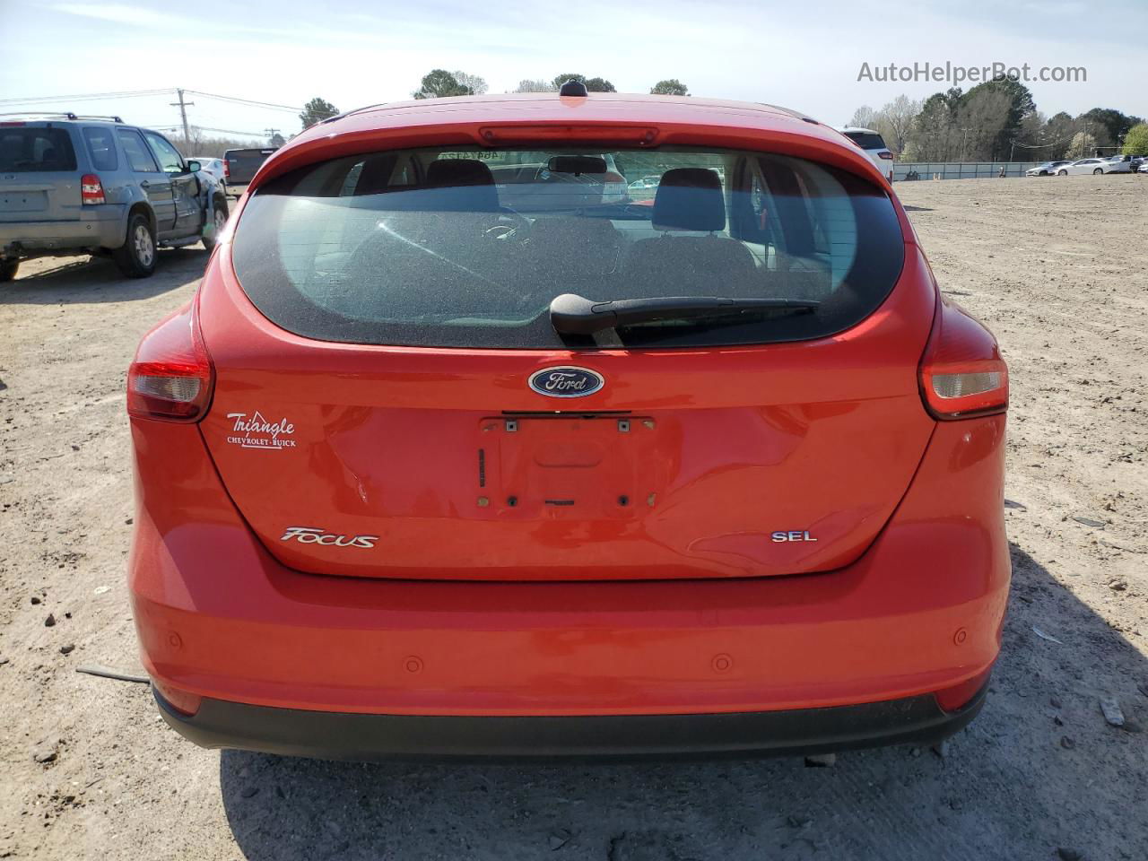 2017 Ford Focus Sel Red vin: 1FADP3M26HL224917