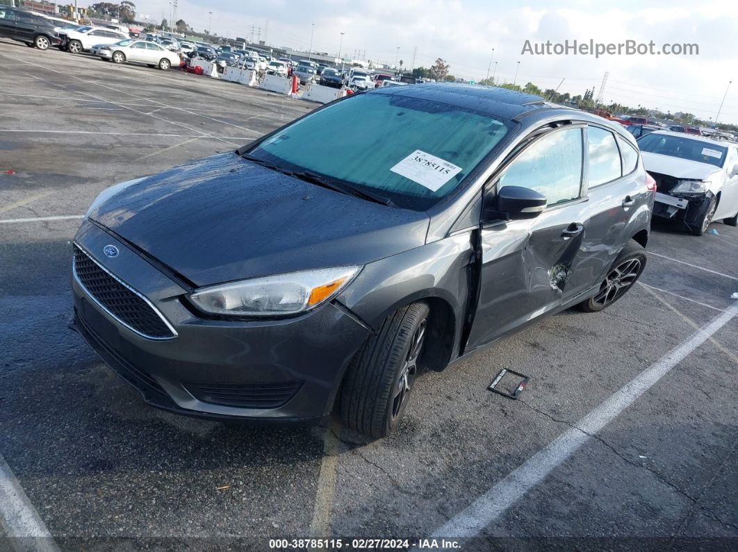 2018 Ford Focus Sel Gray vin: 1FADP3M27JL217416