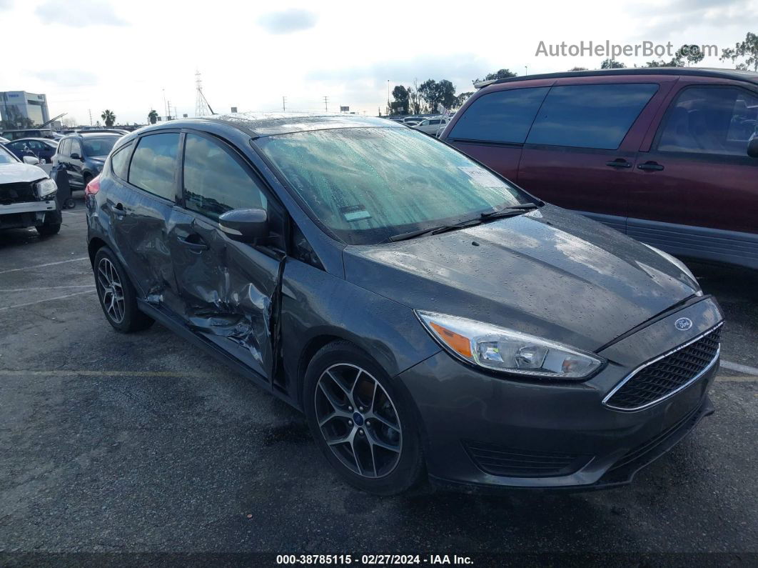 2018 Ford Focus Sel Gray vin: 1FADP3M27JL217416