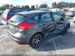 2018 Ford Focus Sel Gray vin: 1FADP3M27JL217416