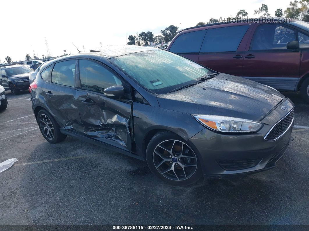 2018 Ford Focus Sel Gray vin: 1FADP3M27JL217416