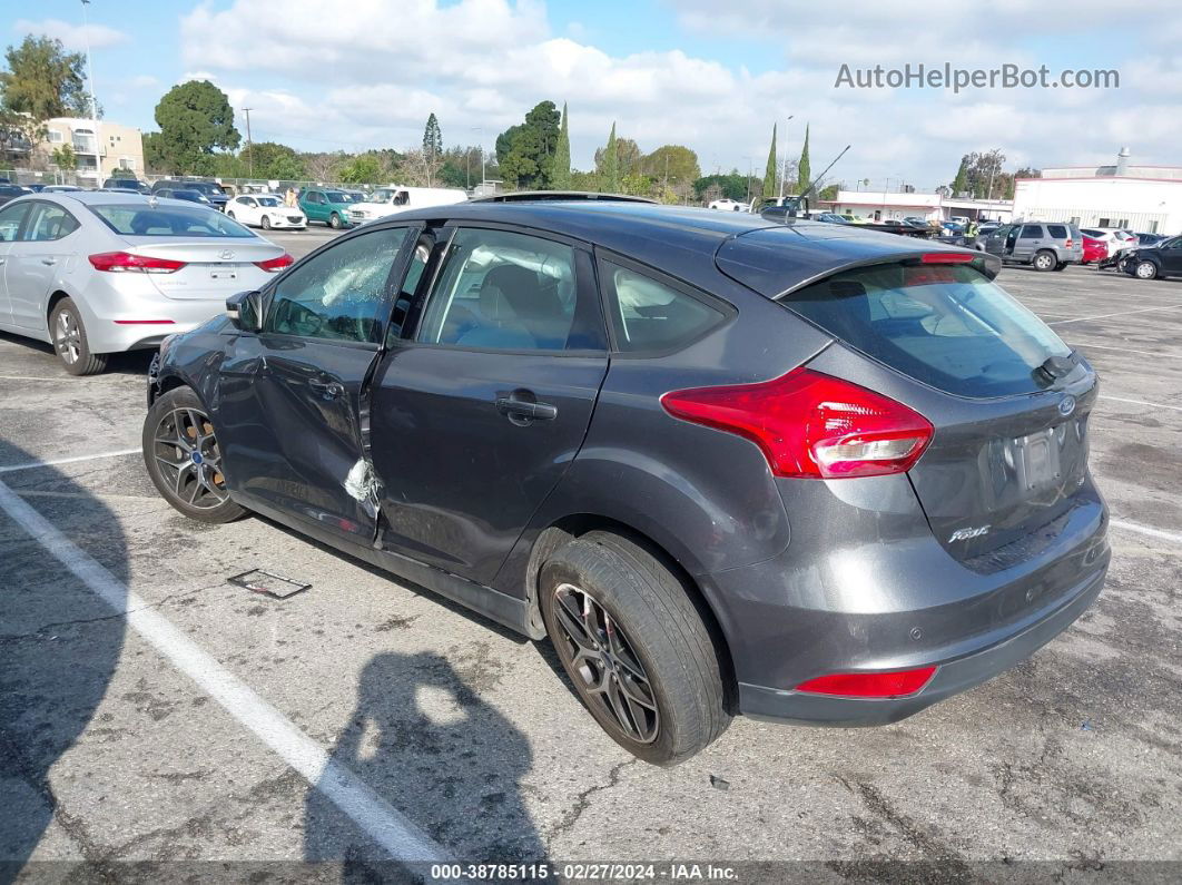 2018 Ford Focus Sel Gray vin: 1FADP3M27JL217416