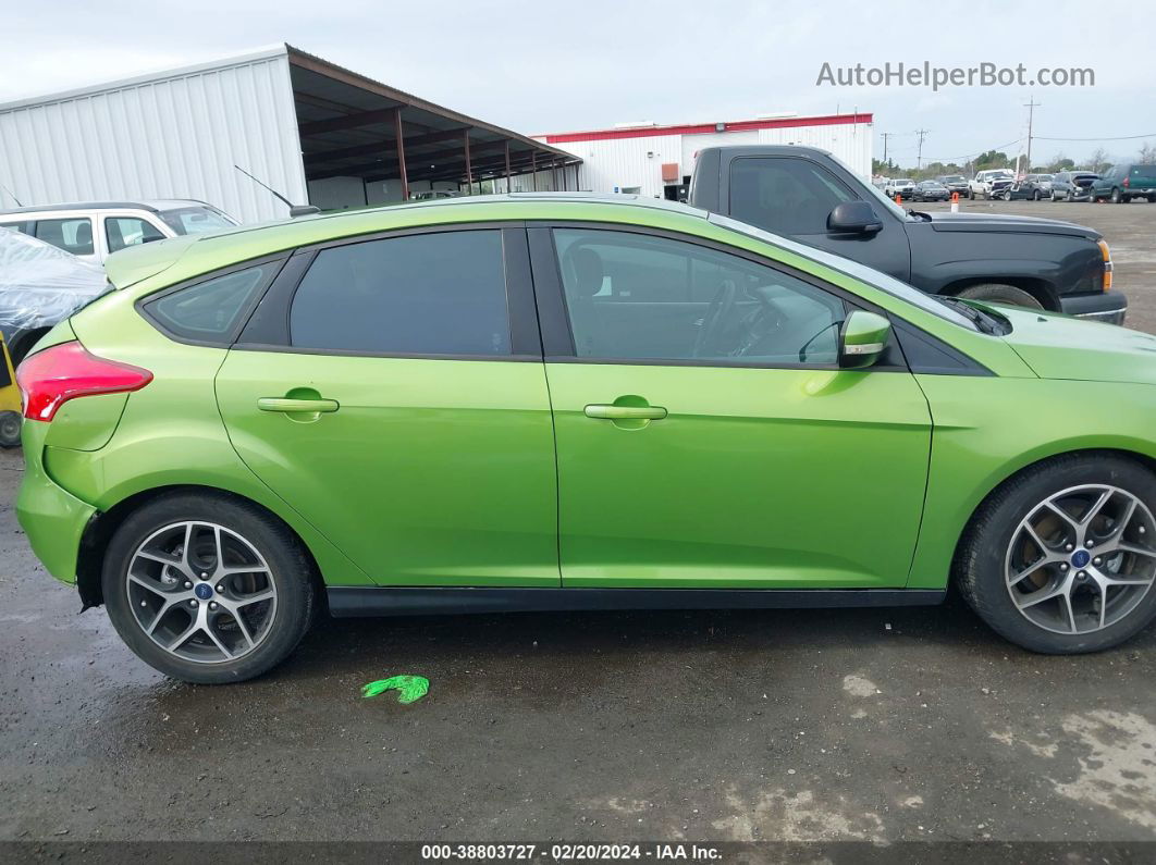 2018 Ford Focus Sel Green vin: 1FADP3M28JL304547