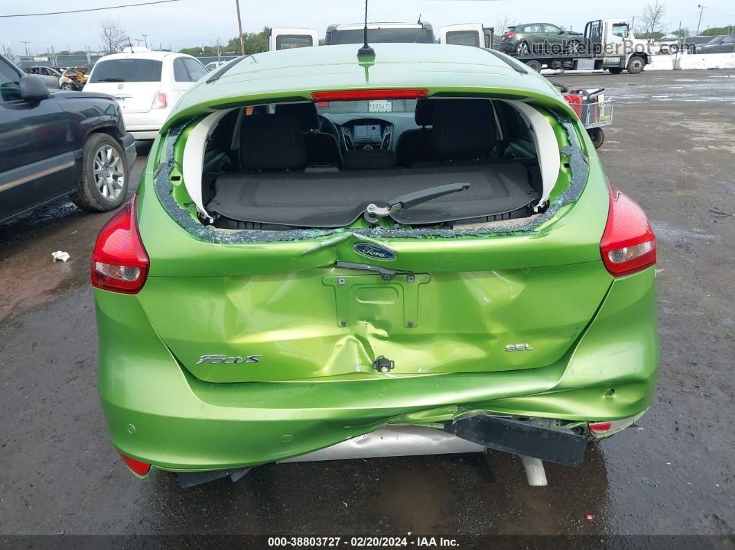 2018 Ford Focus Sel Green vin: 1FADP3M28JL304547