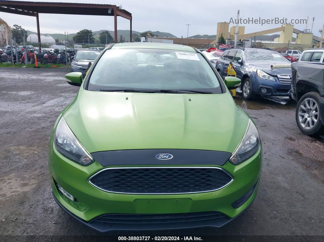 2018 Ford Focus Sel Зеленый vin: 1FADP3M28JL304547