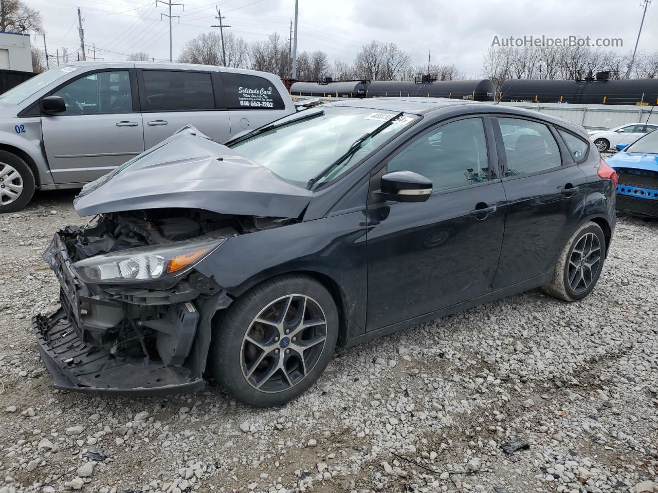 2017 Ford Focus Sel Black vin: 1FADP3M29HL340547