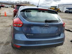 2018 Ford Focus Sel Синий vin: 1FADP3M29JL297835