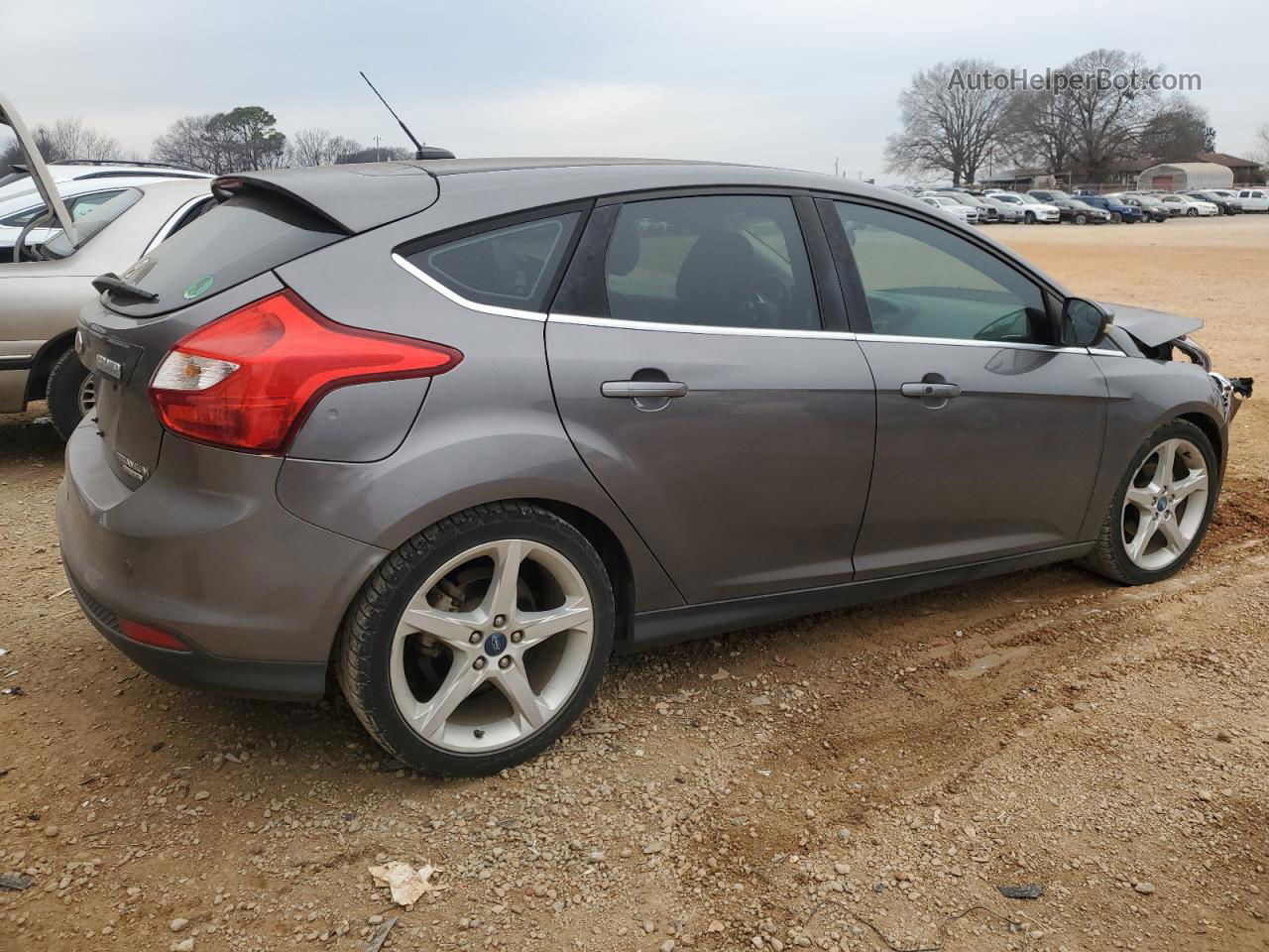 2013 Ford Focus Titanium Gray vin: 1FADP3N20DL187470