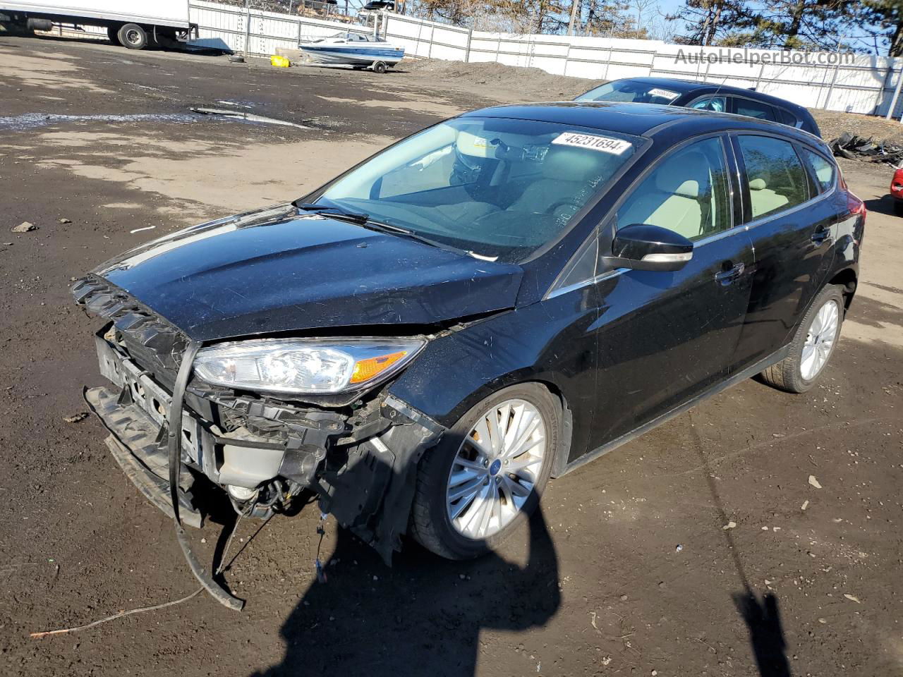 2018 Ford Focus Titanium Black vin: 1FADP3N20JL279450