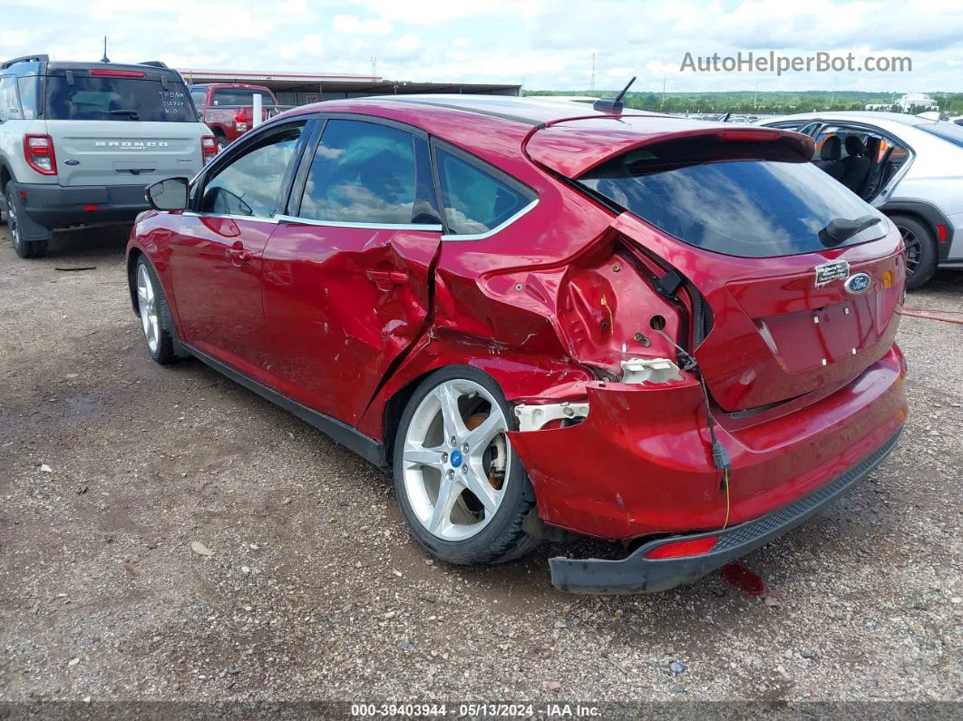 2013 Ford Focus Titanium Maroon vin: 1FADP3N21DL123339