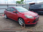 2013 Ford Focus Titanium Maroon vin: 1FADP3N21DL123339