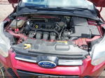 2013 Ford Focus Titanium Maroon vin: 1FADP3N21DL123339