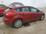 2013 Ford Focus Titanium Maroon vin: 1FADP3N21DL301069