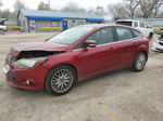 2013 Ford Focus Titanium Maroon vin: 1FADP3N21DL301069