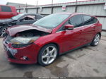 2014 Ford Focus Titanium Red vin: 1FADP3N22EL183325