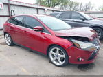 2014 Ford Focus Titanium Red vin: 1FADP3N22EL183325