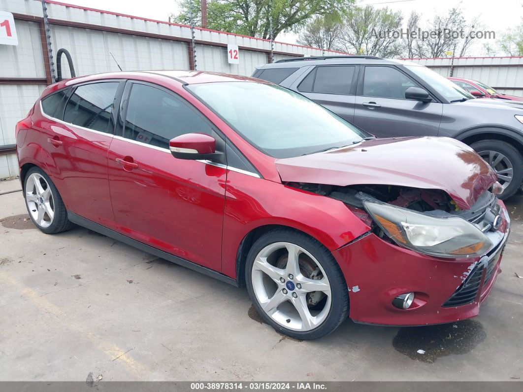 2014 Ford Focus Titanium Red vin: 1FADP3N22EL183325