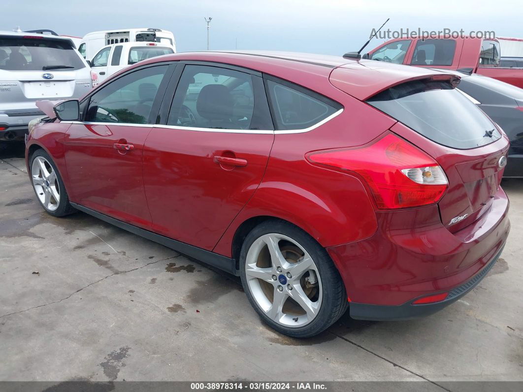 2014 Ford Focus Titanium Red vin: 1FADP3N22EL183325