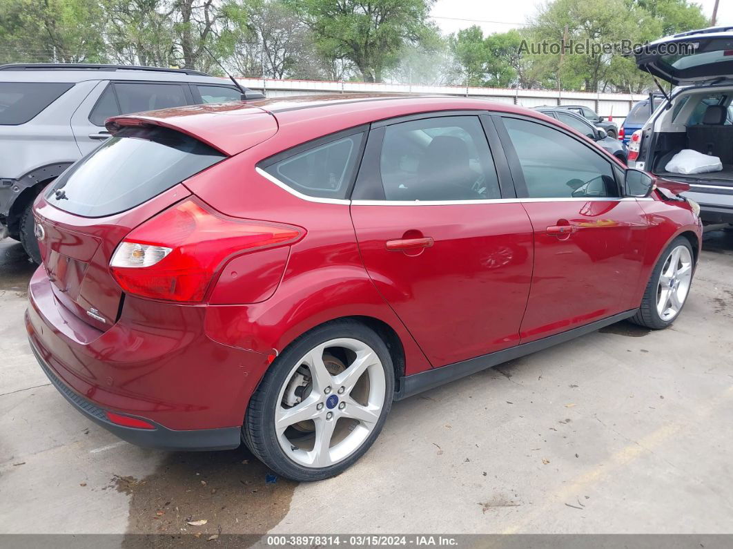 2014 Ford Focus Titanium Red vin: 1FADP3N22EL183325