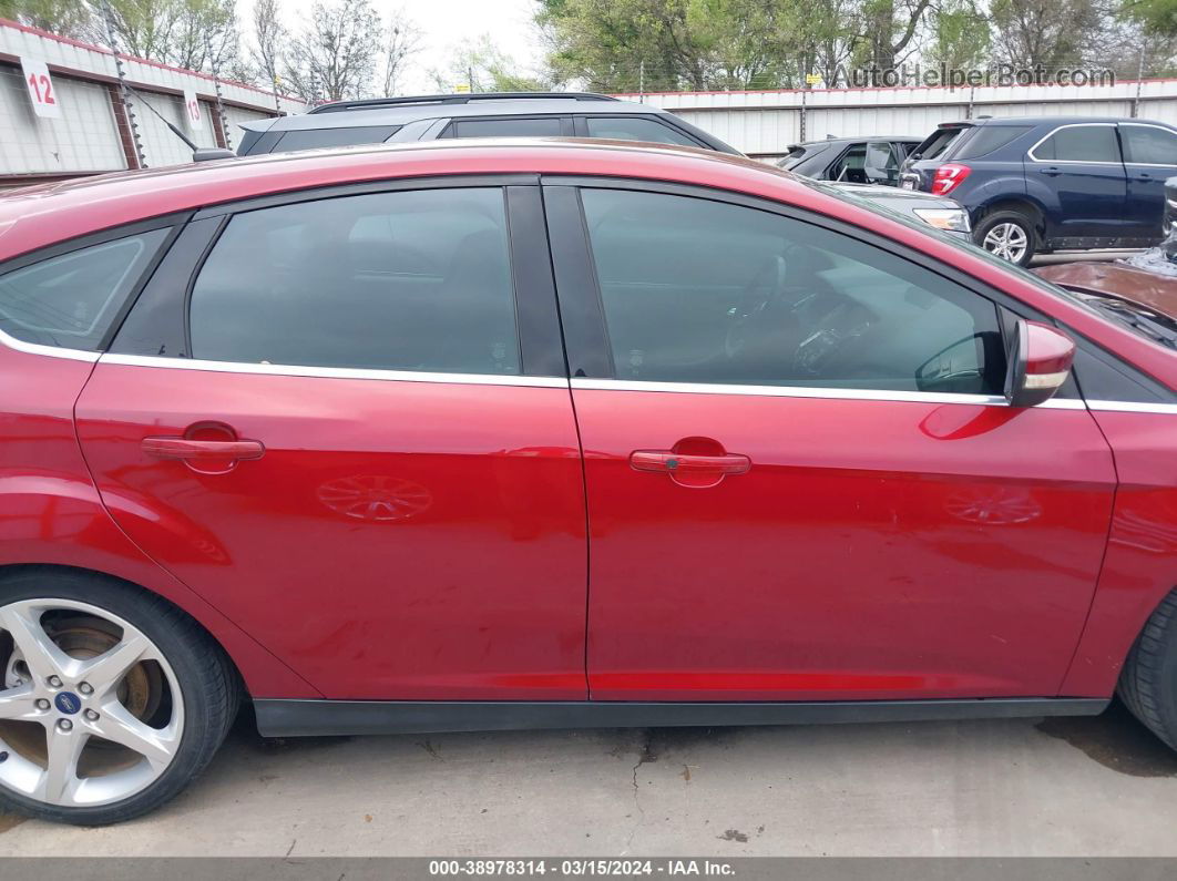 2014 Ford Focus Titanium Red vin: 1FADP3N22EL183325