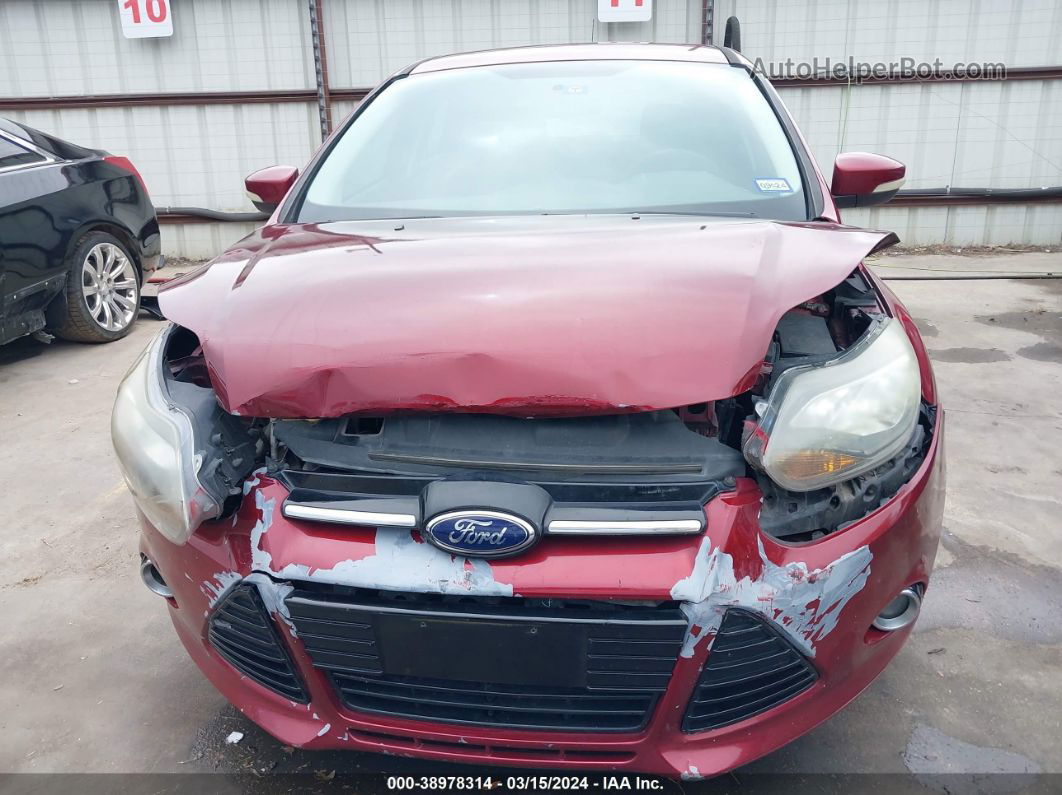 2014 Ford Focus Titanium Red vin: 1FADP3N22EL183325