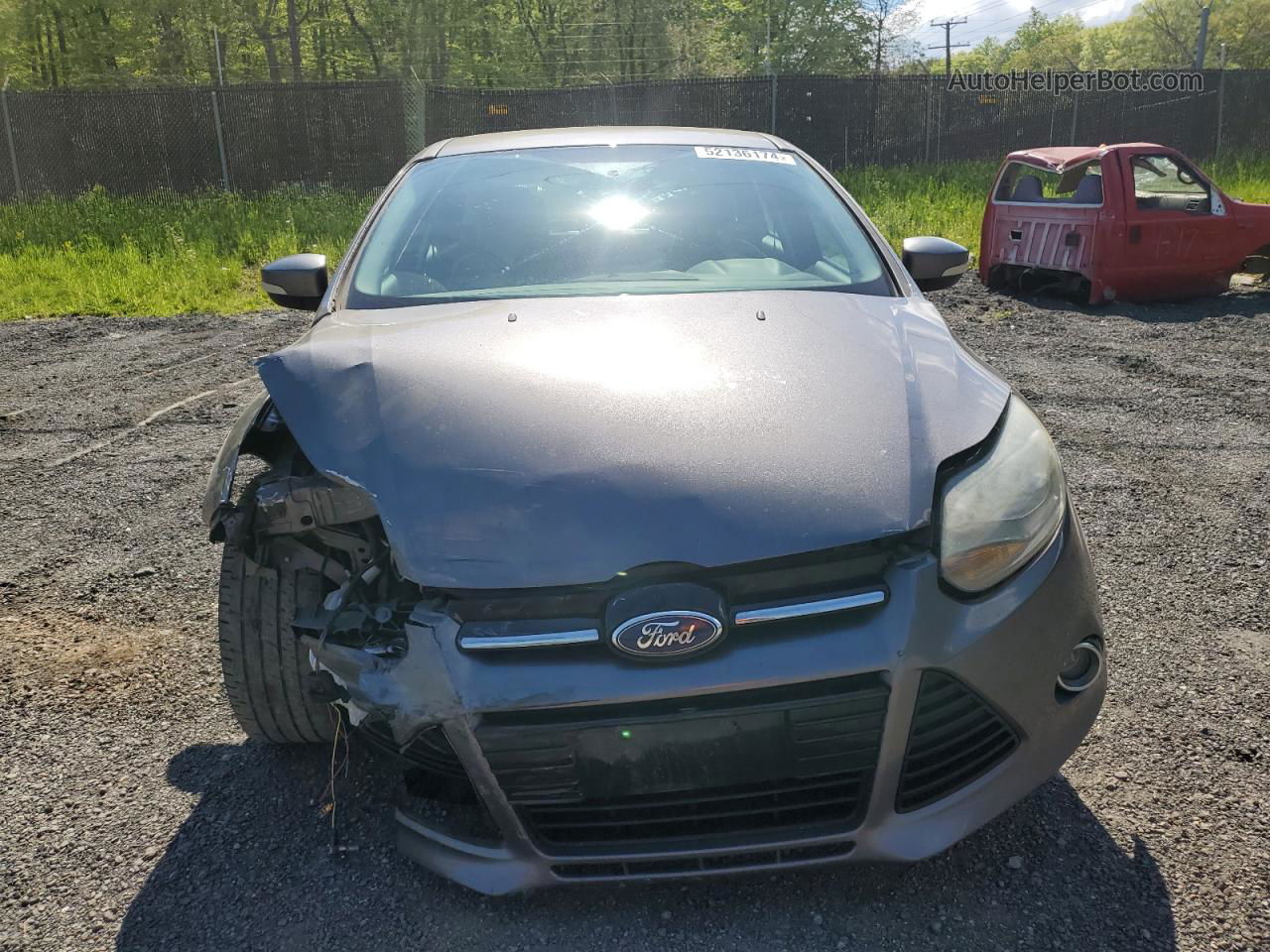 2014 Ford Focus Titanium Gray vin: 1FADP3N22EL383878