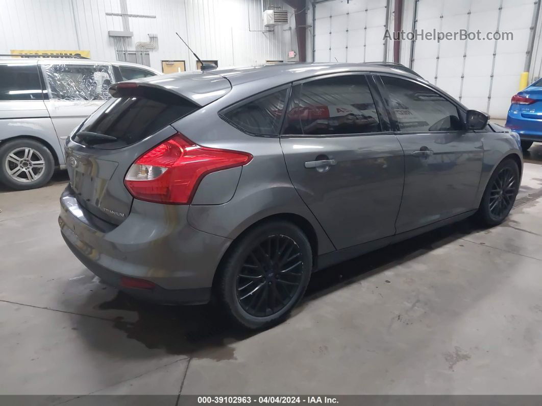 2014 Ford Focus Titanium Серый vin: 1FADP3N22EL413784