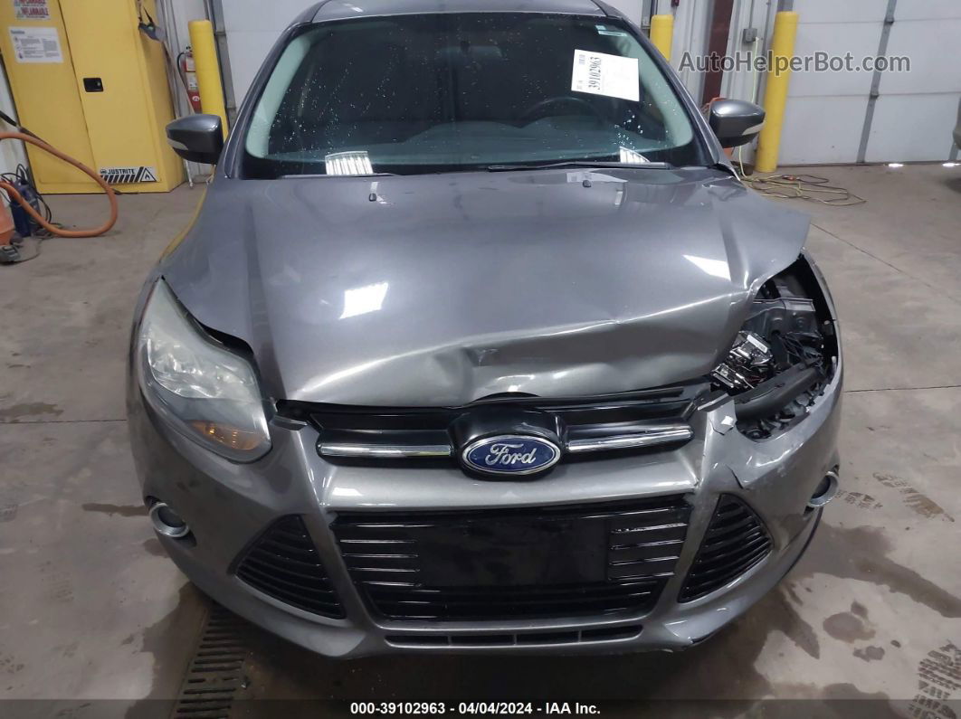 2014 Ford Focus Titanium Серый vin: 1FADP3N22EL413784