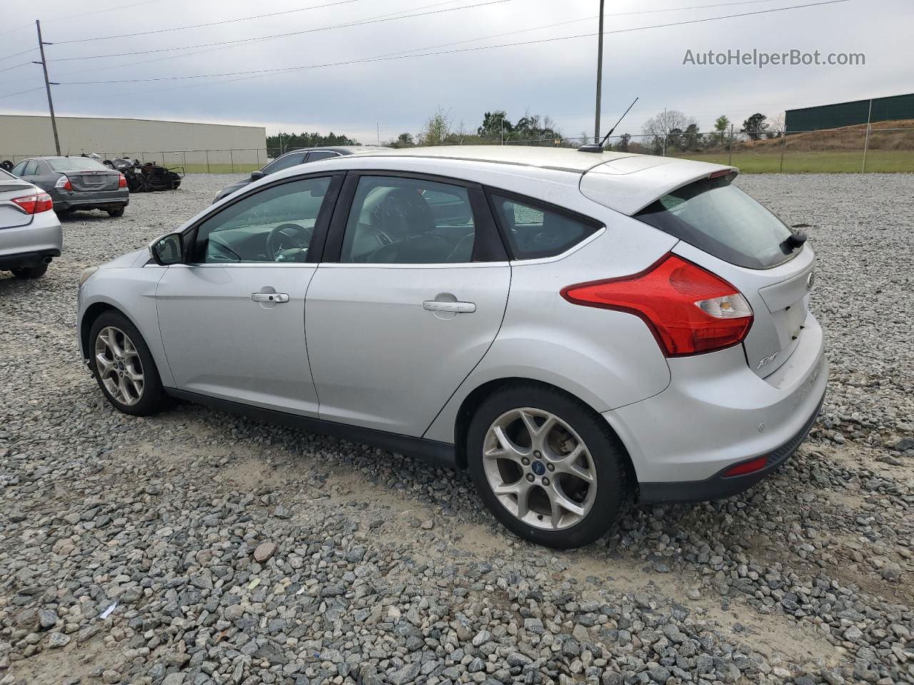 2013 Ford Focus Titanium Серебряный vin: 1FADP3N23DL203287