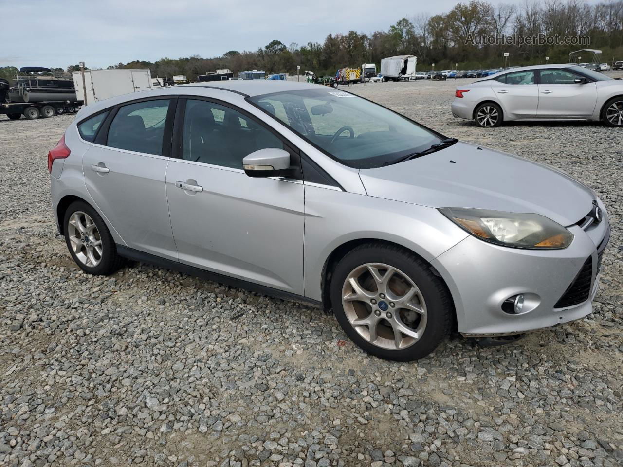 2013 Ford Focus Titanium Silver vin: 1FADP3N23DL203287