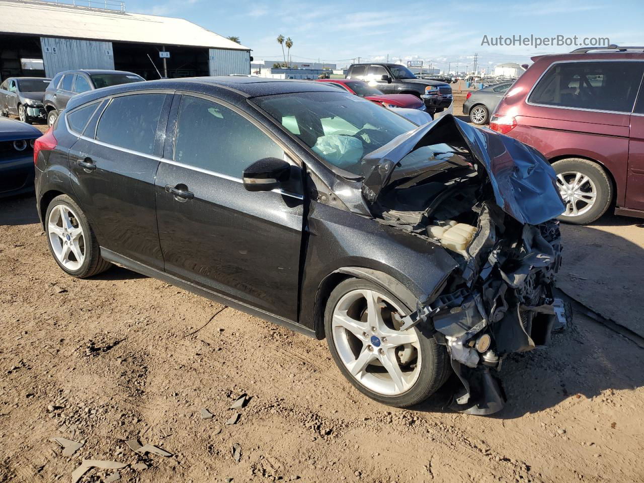 2013 Ford Focus Titanium Black vin: 1FADP3N23DL235446