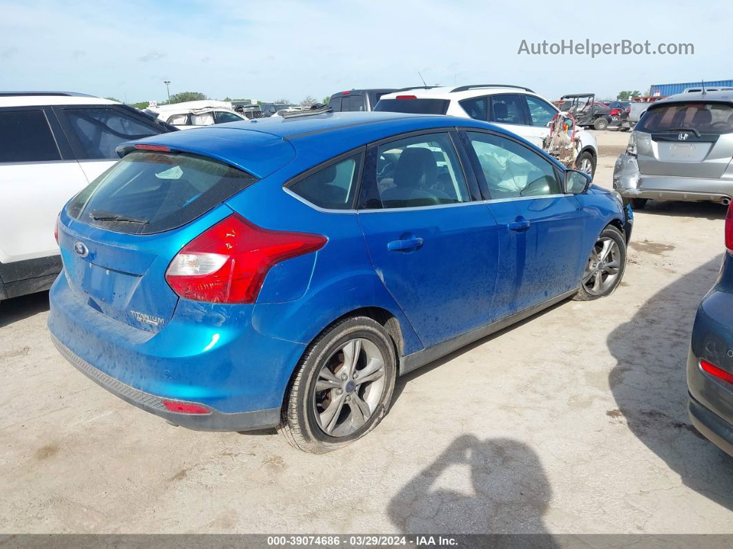 2013 Ford Focus Titanium Blue vin: 1FADP3N23DL255020