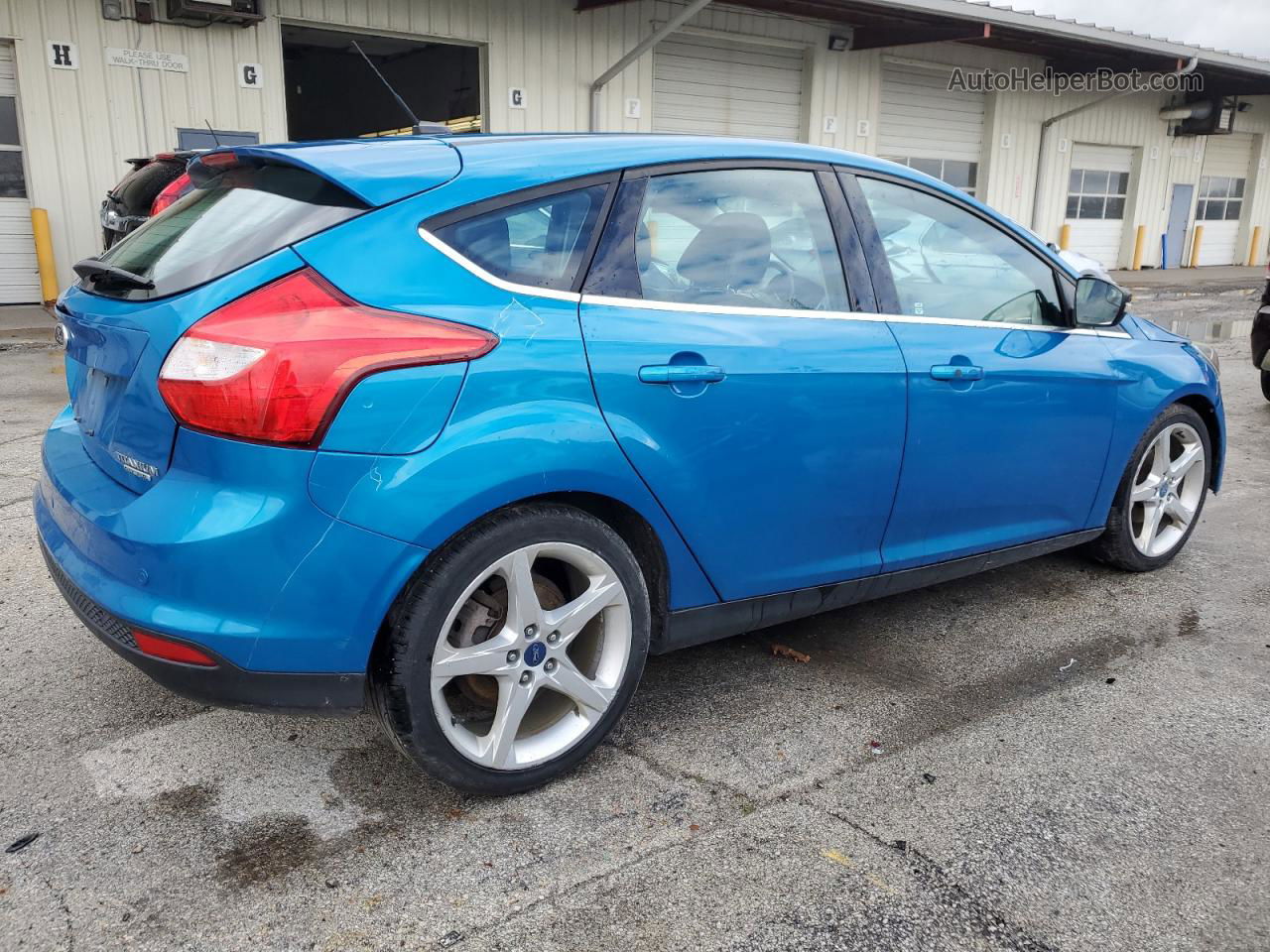 2013 Ford Focus Titanium Синий vin: 1FADP3N23DL283738