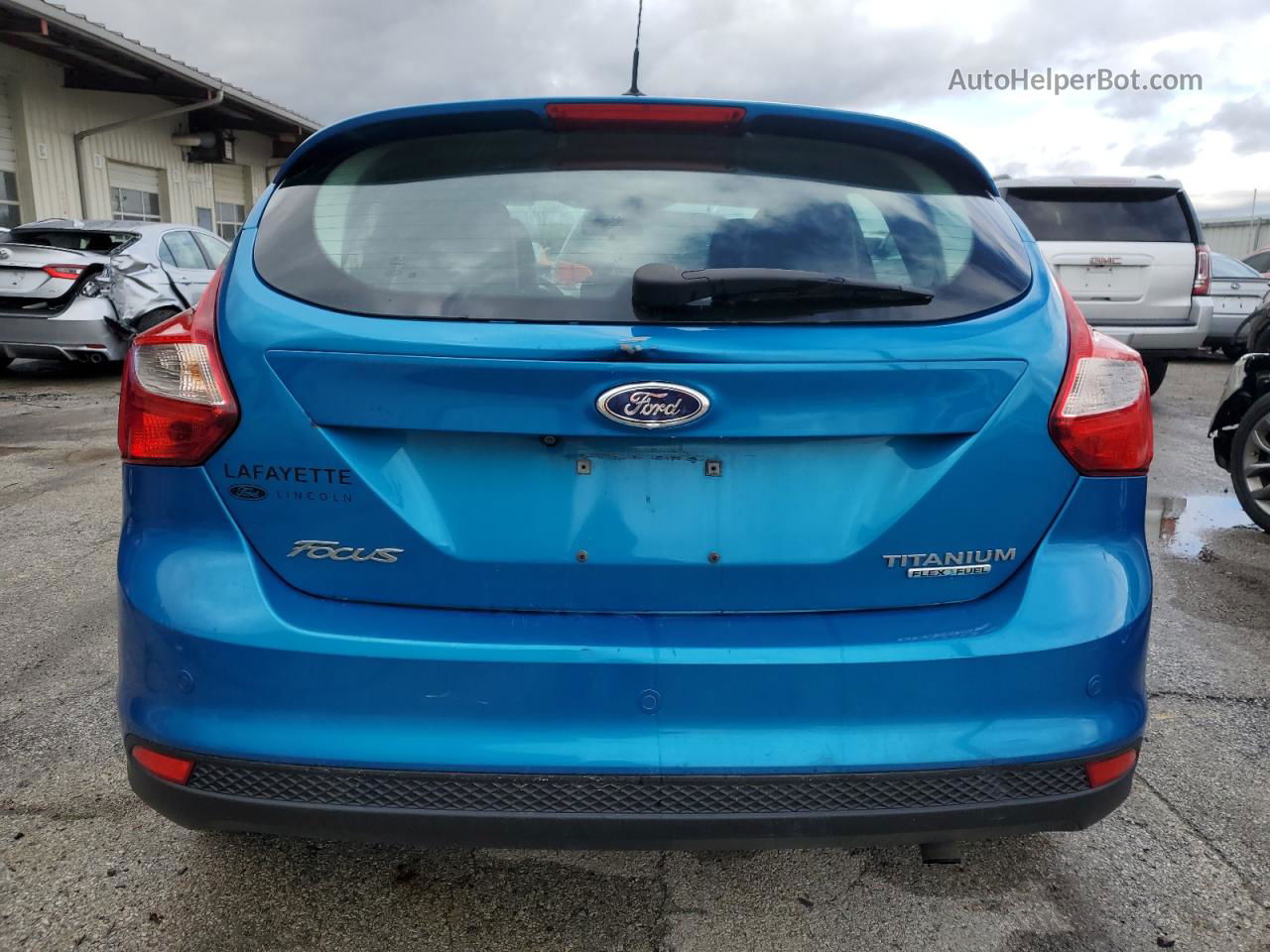 2013 Ford Focus Titanium Blue vin: 1FADP3N23DL283738