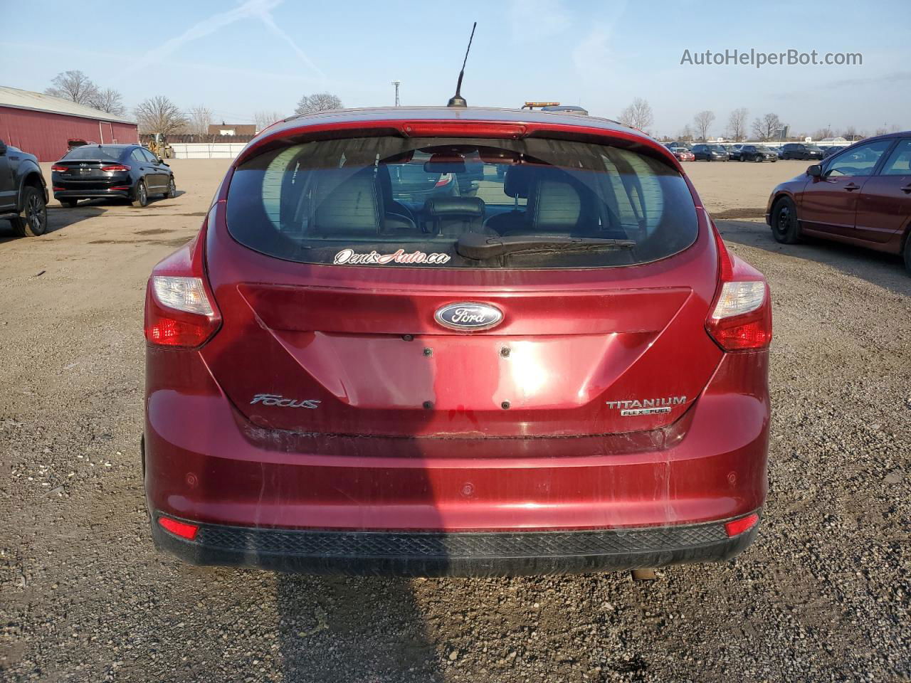 2014 Ford Focus Titanium Red vin: 1FADP3N23EL303729