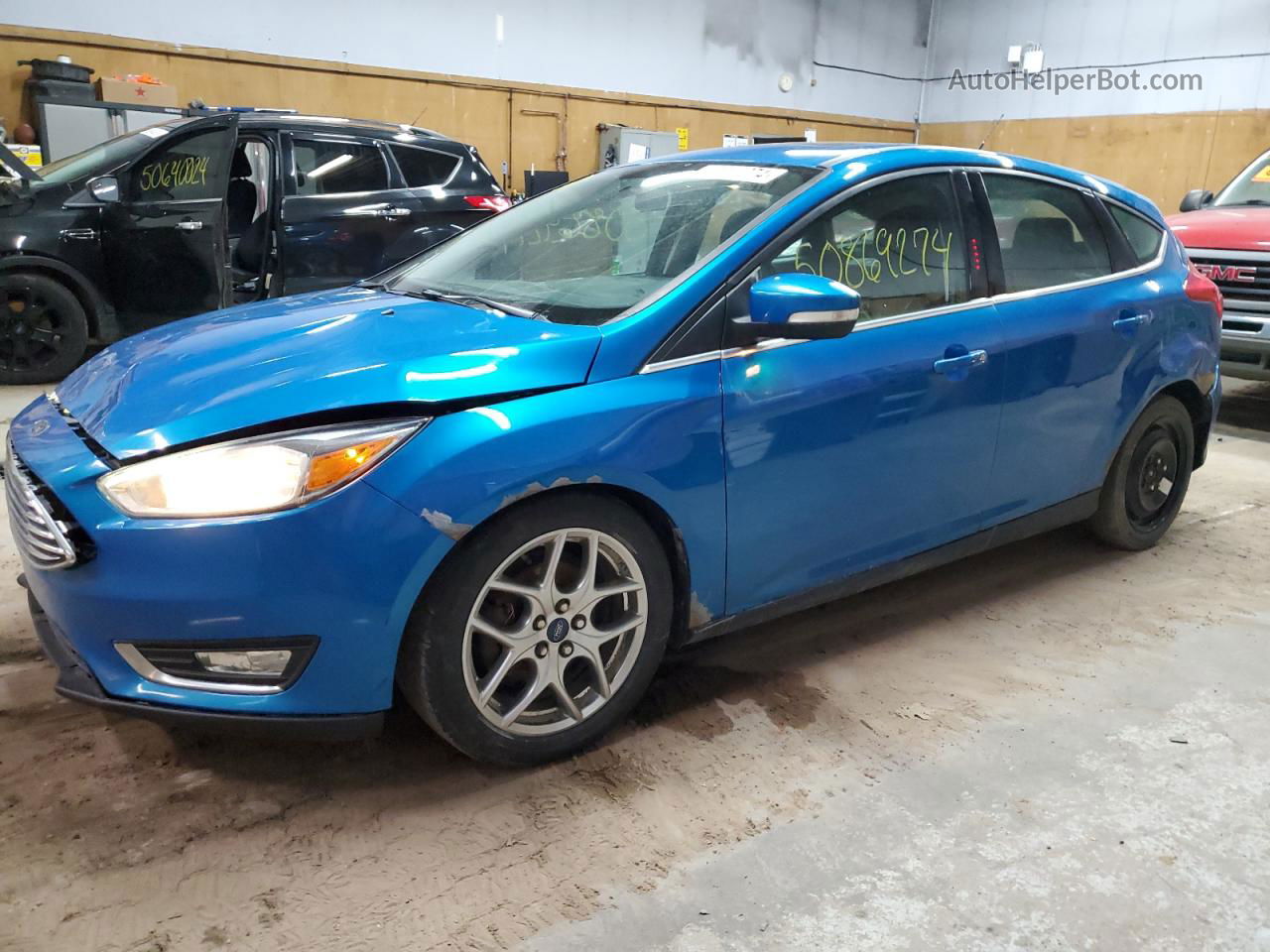 2015 Ford Focus Titanium Blue vin: 1FADP3N23FL367920