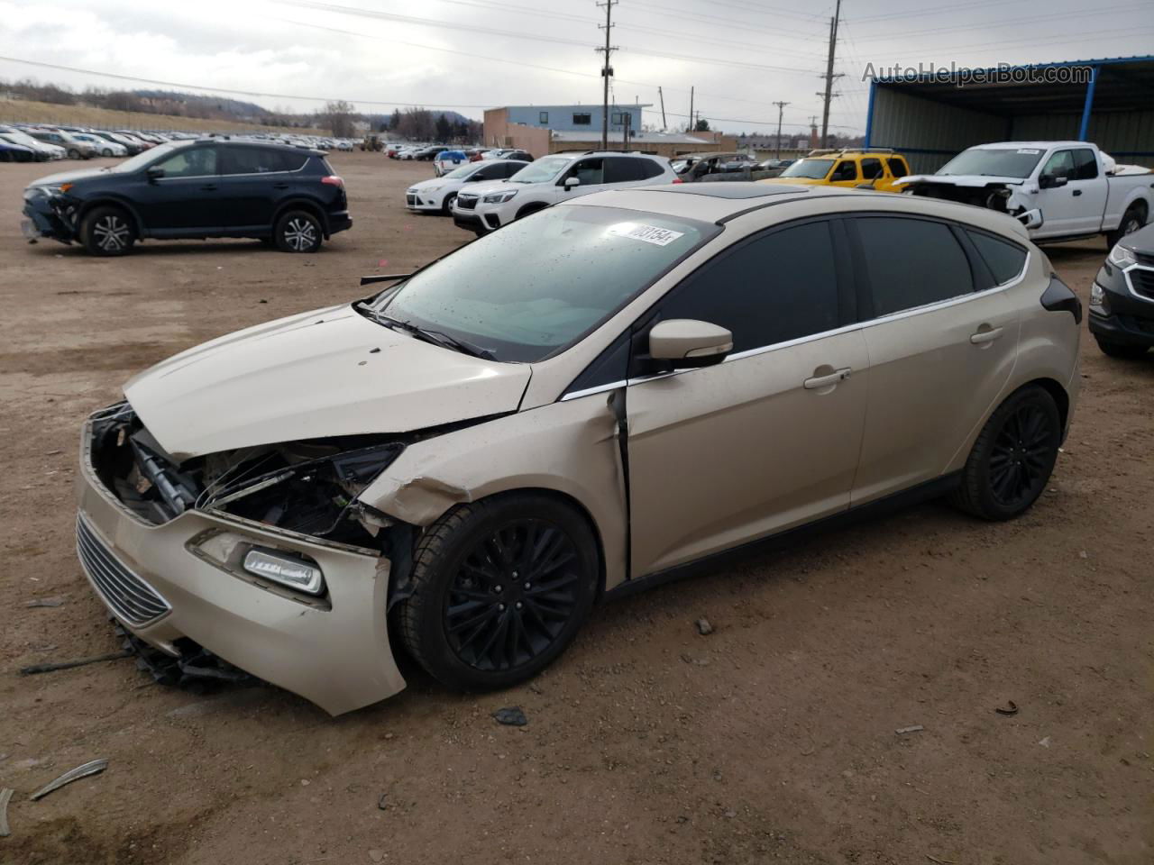 2018 Ford Focus Titanium Gold vin: 1FADP3N23JL249682