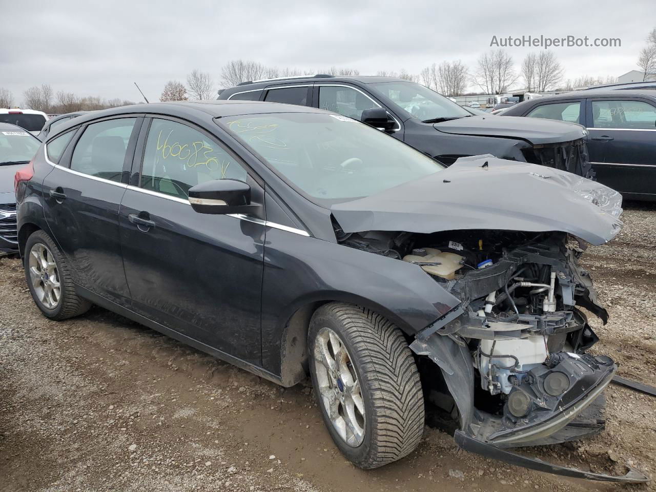 2013 Ford Focus Titanium Черный vin: 1FADP3N24DL312924