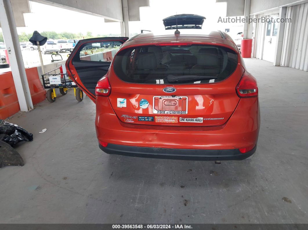 2018 Ford Focus Titanium Red vin: 1FADP3N24JL238724