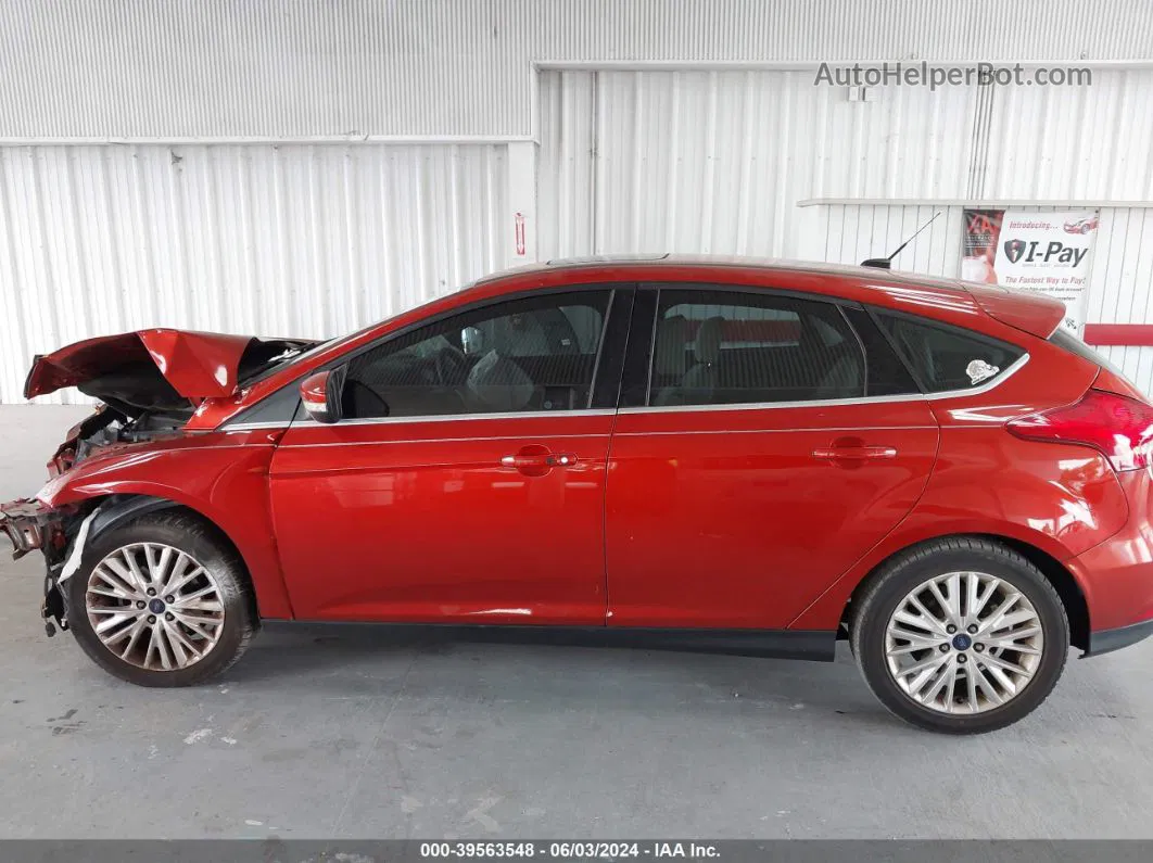 2018 Ford Focus Titanium Red vin: 1FADP3N24JL238724