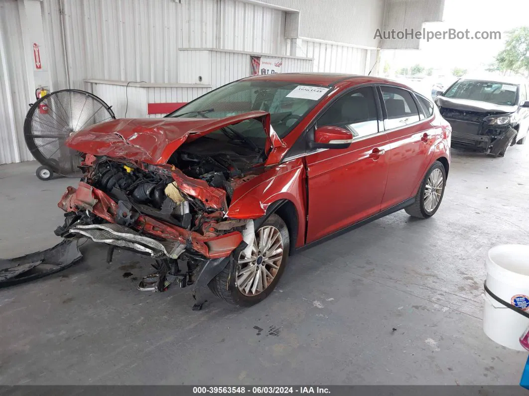 2018 Ford Focus Titanium Red vin: 1FADP3N24JL238724