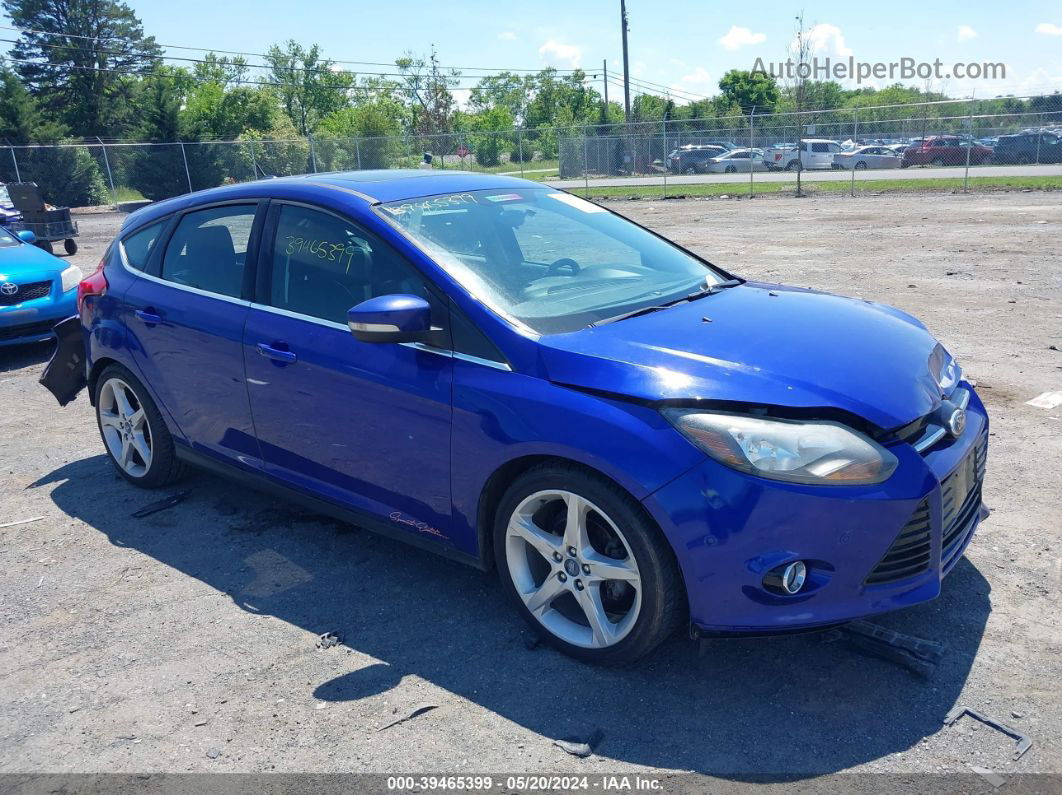 2013 Ford Focus Titanium Blue vin: 1FADP3N25DL121805