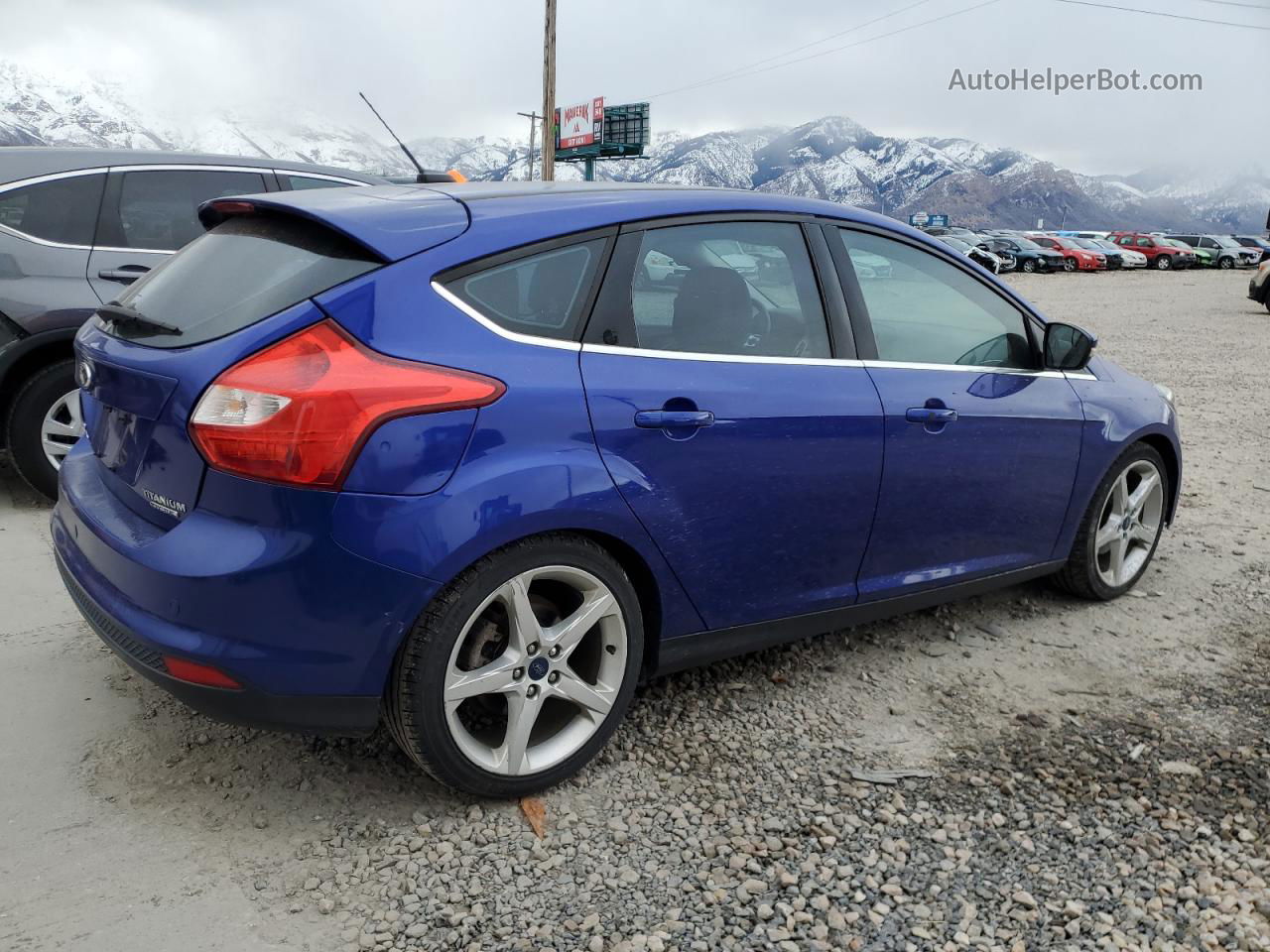 2014 Ford Focus Titanium Blue vin: 1FADP3N25EL268921