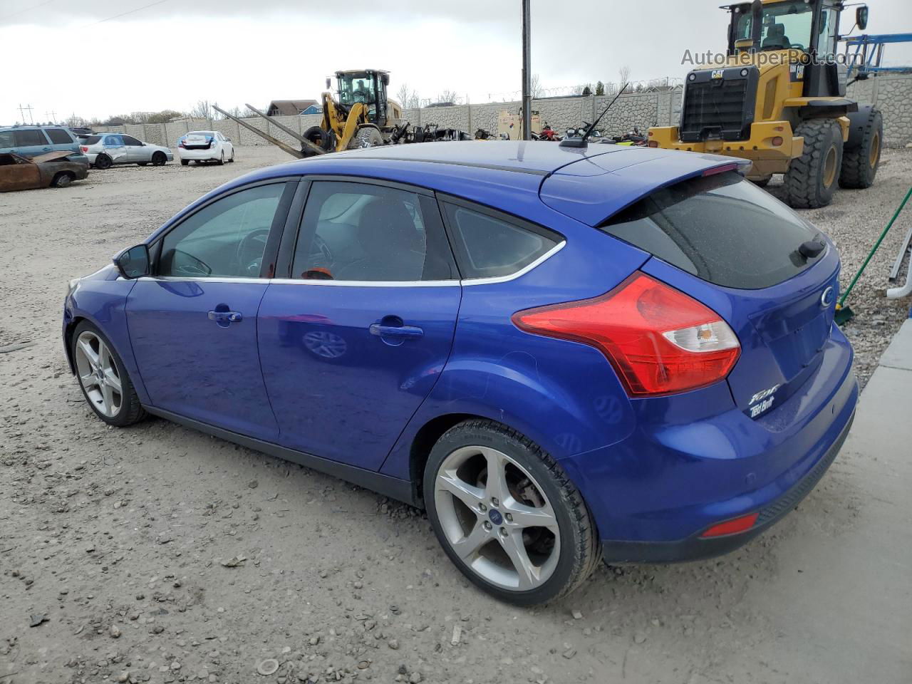 2014 Ford Focus Titanium Blue vin: 1FADP3N25EL268921