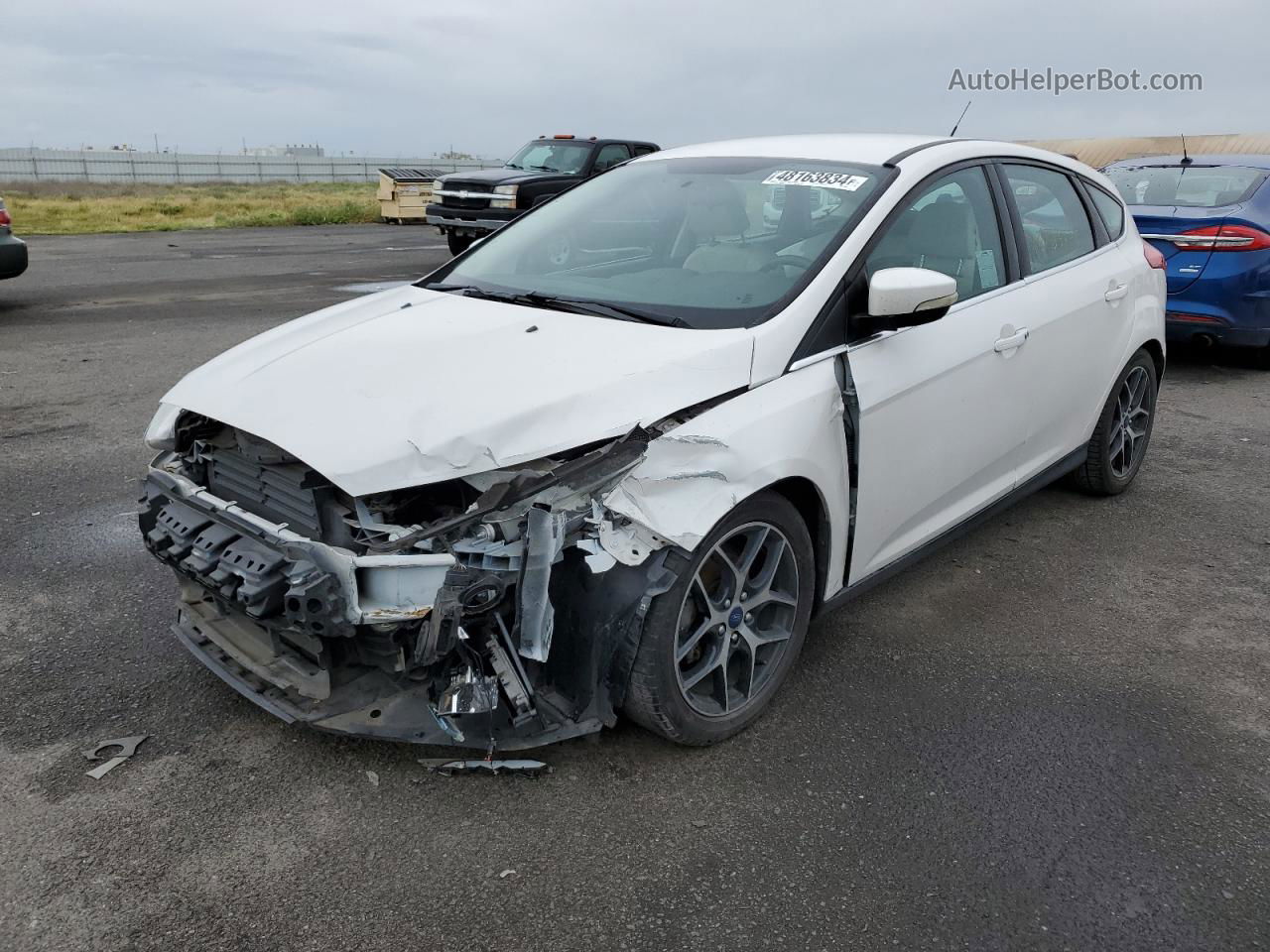 2016 Ford Focus Titanium Blue vin: 1FADP3N25GL307915