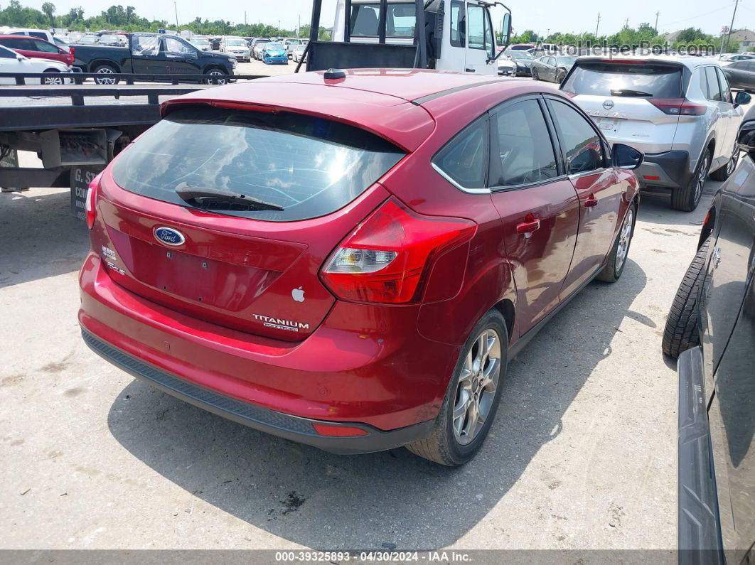 2013 Ford Focus Titanium Red vin: 1FADP3N26DL226322