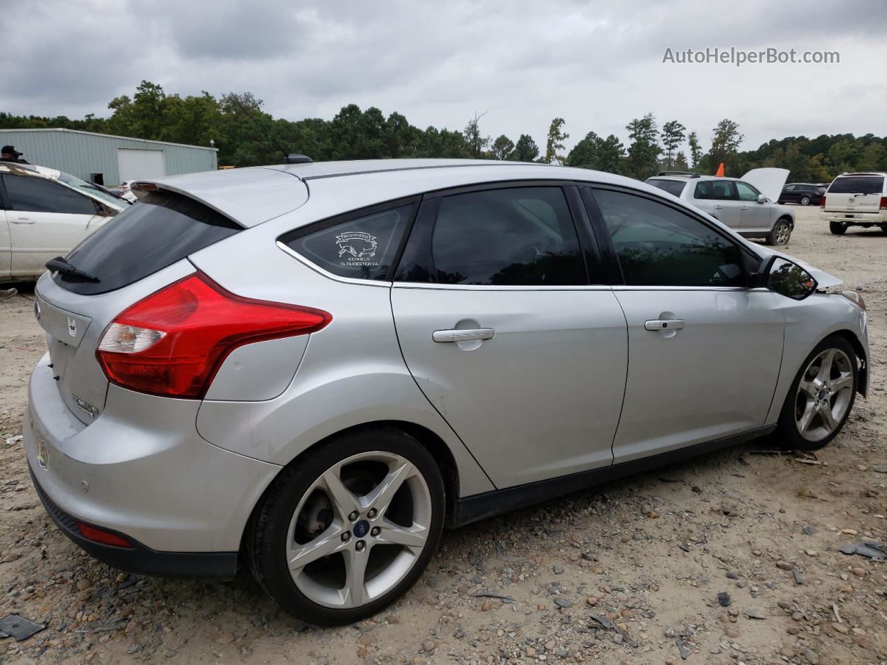 2014 Ford Focus Titanium Серебряный vin: 1FADP3N26EL192156