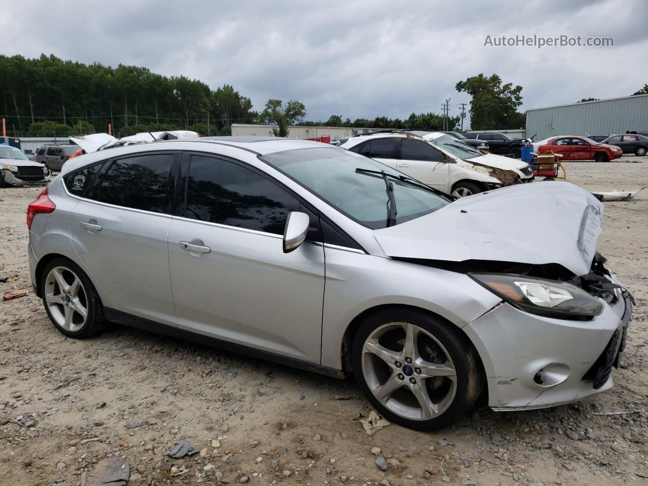 2014 Ford Focus Titanium Silver vin: 1FADP3N26EL192156