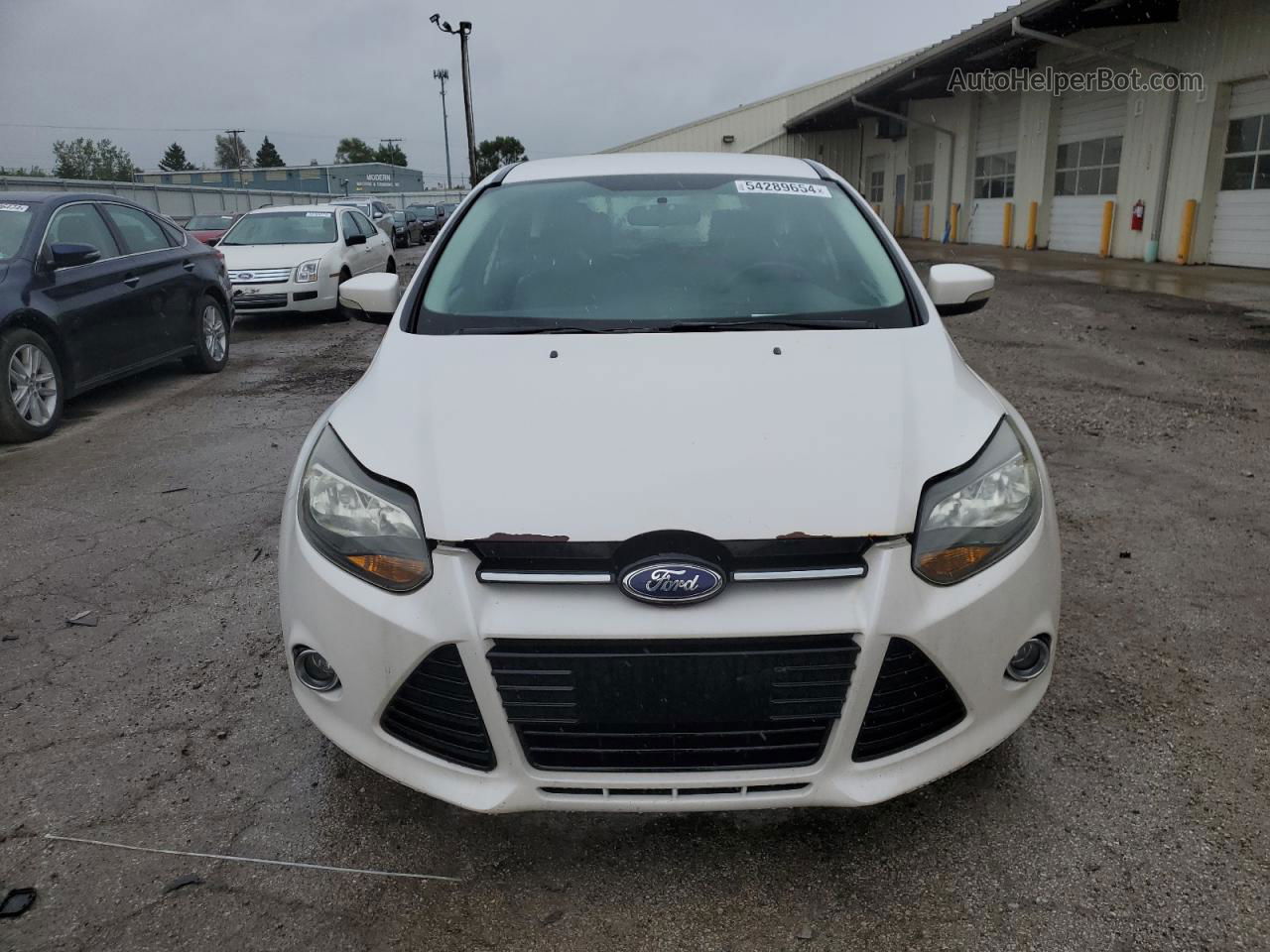 2014 Ford Focus Titanium White vin: 1FADP3N26EL238665