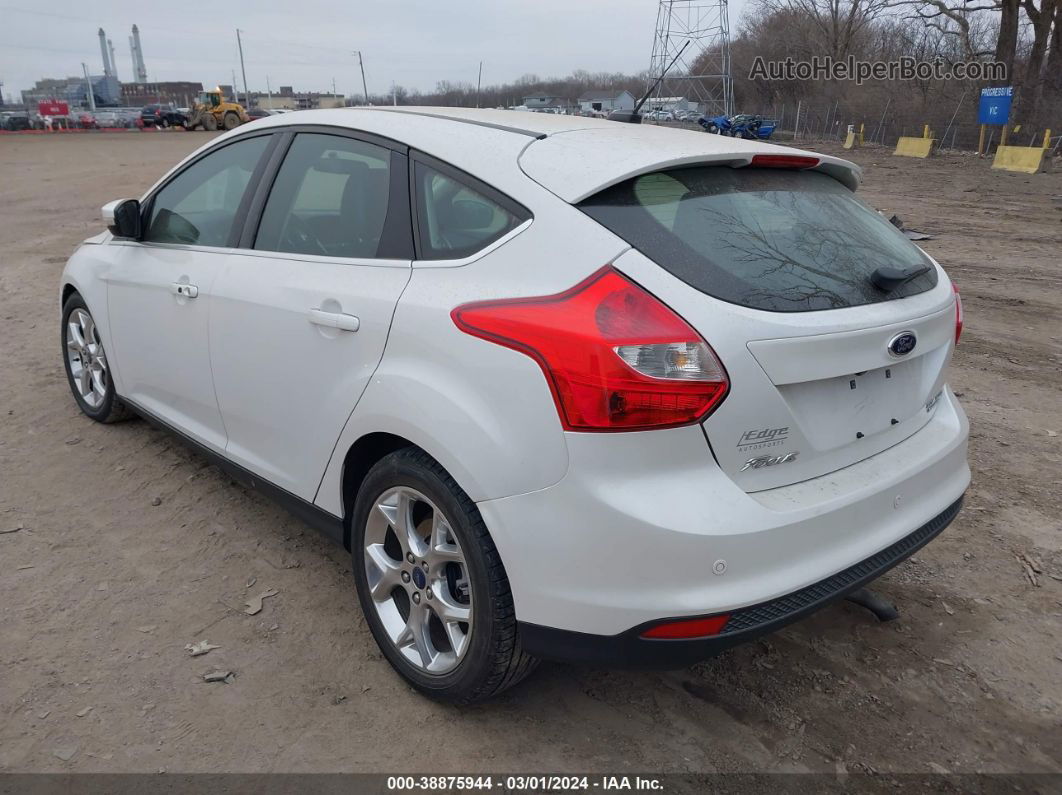 2014 Ford Focus Titanium Белый vin: 1FADP3N26EL420544